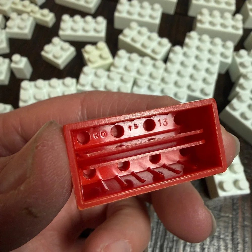 Vintage MC Master Construction Building Bricks Lot 1960s–70s LEGO Compatible 1lb
